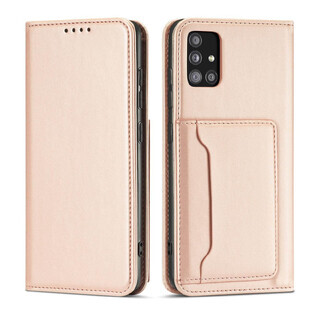 Magnet Card Case case for Samsung Galaxy A13 5G card wallet case card stand pink
