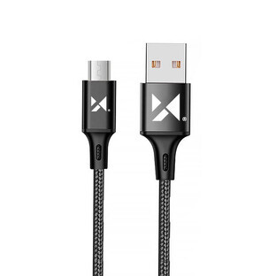 Wozinsky cablu USB - microUSB 2.4A 1m negru (WUC-M1B)