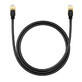 Baseus high-speed network cable RJ-45 cat.8 40Gbps 1m round - black