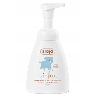 Ziajka, Reinigungsschaum für Gesicht, Hände, Körper, 250ml