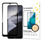 Wozinsky supersterk Full Glue volledig scherm gehard glas met case vriendelijke Nokia 2.4 frame zwart