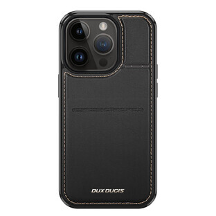 Dux Ducis Rafi Mag wallet case with 3-in-1 stand for iPhone 13 Pro with MagSafe and RFID lock - black Dux Ducis Rafi Mag wallet case with 3-in-1 stand for iPhone 13 Pro with MagSafe and RFID lock - black