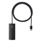 Baseus Lite Serie HUB USB-A auf 4xUSB-A 3.0 5Gb/s Adapter schwarz (WKQX030101)