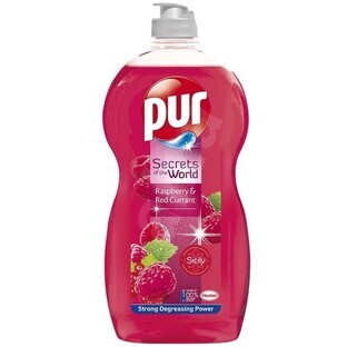 Pur Secrets of World Líquido Lavavajillas Frambuesa y Grosella Roja, 1,2 l