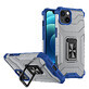 Crystal Ring Case gepantserde hybride hoes + magnetische houder iPhone 12 blauw
