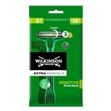 Wilkinson Extra Essential 3 Sensitive Wegwerpscheerapparaat voor mannen, 8 stuks