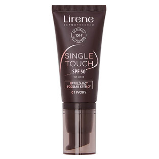 Lirene Single Touch SPF50 Fondotinta coprente idratante 01 Avorio, 30 ml