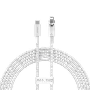 Baseus CATS010302 Lightning - USB-C 20W 480Mbps 2m cable - white
