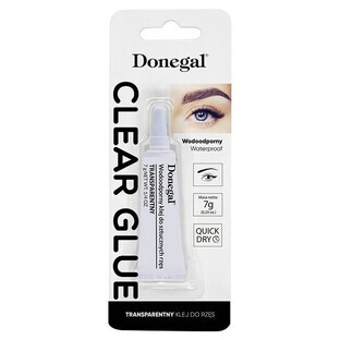 Donegal Clear Glue Lipici rezistent la apă pentru gene Transparent, 7 g