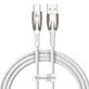 Baseus Glimmer Series USB-A - USB-C 100W 480Mbps Schnellladekabel 1m weiß