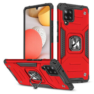 Wozinsky Ring Armor étui hybride blindé + support magnétique Samsung Galaxy A42 5G rouge Wozinsky Ring Armor étui hybride blindé + support magnétique Samsung Galaxy A42 5G rouge