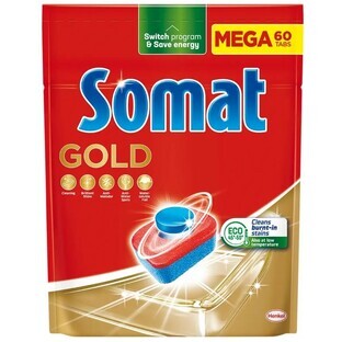 Somat Gold Comprimidos para lavavajillas, 60 uds.
