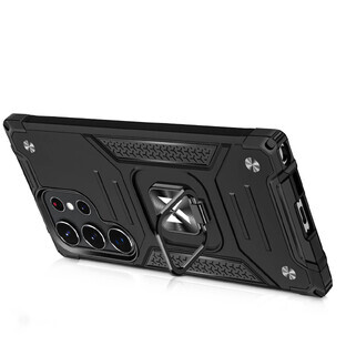 Wozinsky Ring Armor funda Samsung Galaxy S23 Ultra funda blindada soporte magnético anillo negro Wozinsky Ring Armor funda Samsung Galaxy S23 Ultra funda blindada soporte magnético anillo negro
