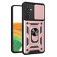 Hybrid Armor Camshield Gehäuse für Samsung Galaxy A34 5G gepanzertes Gehäuse mit Kameraabdeckung rosa