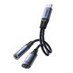 Joyroom SY-C02 2-in-1 DAC adapter USB-C to USB-C / mini jack 3.5 mm - black