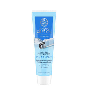 Natura Siberica Pastă neagră naturală de albire Polar Night, 100g
