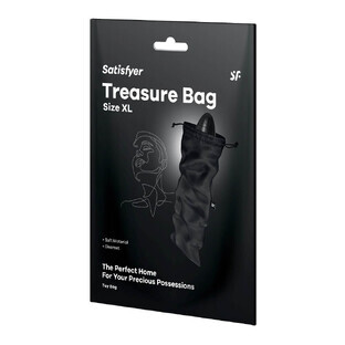 Satisfyer Treasure Bag Sac de rangement pour gadgets XL Noir