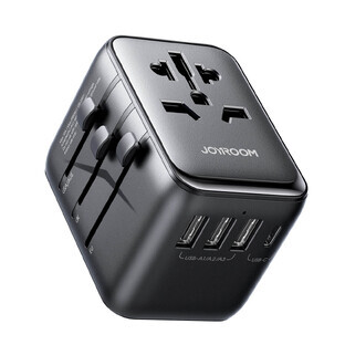 Adaptateur de voyage Joyroom JR-TCW01 universel 17W EU / US / UK / JP / AU / CN - noir
