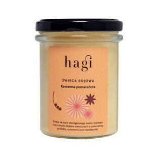 Hagi Candela di soia piccola Arancia piccante, 215ml