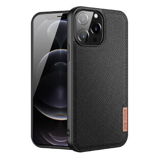 Dux Ducis Fino étui recouvert de nylon iPhone 13 Pro Max noir