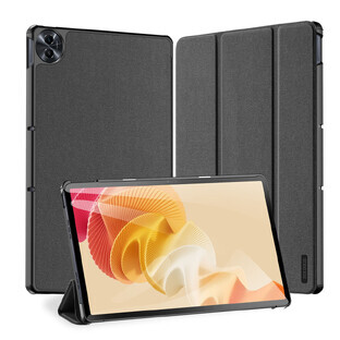 Husă din piele ecologică Dux Ducis Domo cu suport pentru Realme Pad 2 11.5 - negru Husă din piele ecologică Dux Ducis Domo cu suport pentru Realme Pad 2 11.5 - negru
