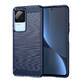 Carbon Case case Xiaomi Poco F4 5G flexible silicone carbon case blue