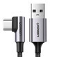 Ugreen Kabel US284 50941 USB-A (gerade) / USB-C (gewinkelt) 3A 1m - grau