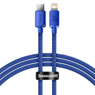 Cablu Baseus CAJY000203 Lightning - USB-C PD 20W 480Mbps 1.2m - albastru