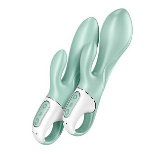 Vibrador Satisfyer Air Pump Bunny 5+ con bomba Menta