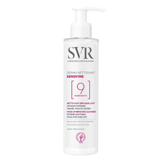 SVR Sensifine Dermo-Nettoyant Desmaquillante intensivo calmante para rostro y ojos, 200 ml