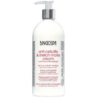 BingoSpa Cream for cellulite and stretch marks with L-carnitine caffeine and ginger, 500ml