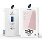 Dux Ducis Grit case Samsung Galaxy S23+ élégante housse en faux cuir rose