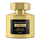 Lattafa Confidential Private Gold Eau de Parfum, 100 ml.