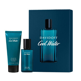 Davidoff Cool Water Men Set Eau de Toilette, 40 ml + Gel Douche, 75 ml