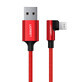 Câble Ugreen US299 60555 angled Lightning / USB-A MFi 2.4A 1m - rouge