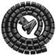 Ugreen LP121 30820 organizador de cables 5m - negro