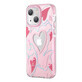 Kingxbar Heart Star Series étui pour iPhone 14 Plus avec étoiles roses en forme de coeur
