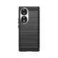 Funda de silicona Carbon Case para Honor 90 - negro