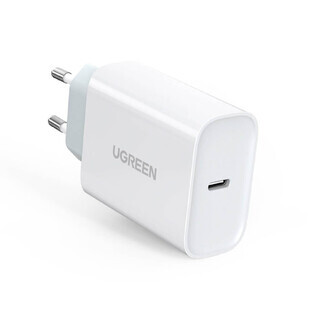 Ugreen USB Typ C Power Delivery 30 W Quick Charge 4.0 Schnellladegerät weiß (70161)