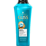 Gliss Aqua Revive Shampooing pour cheveux secs et normaux, 400ml