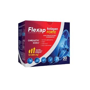 Flexap Kolagen Forte, goût groseille et canneberge, 30 sachets