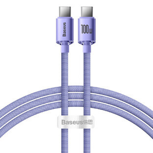 Cablu Baseus CAJY000701 USB-C - USB-C PD 100W 5A 480Mbps 1.2m - violet