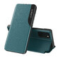 Eco Leather View Case elegant case with flip cover and stand function Samsung Galaxy A72 4G green