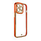 Fashion Case case for Samsung Galaxy A12 5G gel case with gold frame red