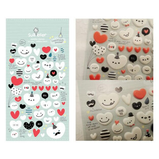 Lumi Suatelier convex hearts decorative stickers