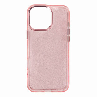 Husă Glitter pentru iPhone 16 Pro Max - roz cu sclipici