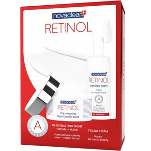 Novaclear Retinol Anti-Wrinkle Night Cream-Mask 50 ml + Face Wash Foam 100 ml.
