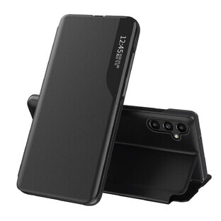 Funda Eco Leather View para Samsung Galaxy A14 con soporte flip cover negro