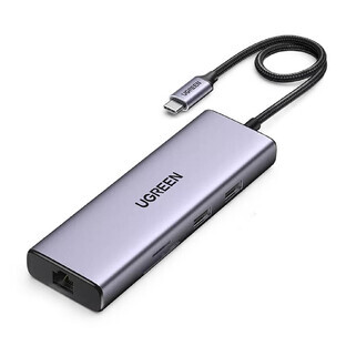 Multifunzione 5-in-1 USB-C - HDMI 1.4 / 3 x USB-A / USB-C PD 100W Ugreen CM511 - grigio Multifunzione 5-in-1 USB-C - HDMI 1.4 / 3 x USB-A / USB-C PD 100W Ugreen CM511 - grigio
