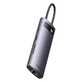 Baseus StarJoy HUB 8in1 USB Type C - 3x USB / HDMI / RJ45 (1Gbps) / SD and TF card reader / USB Type C PD grey (WKWG080113)
